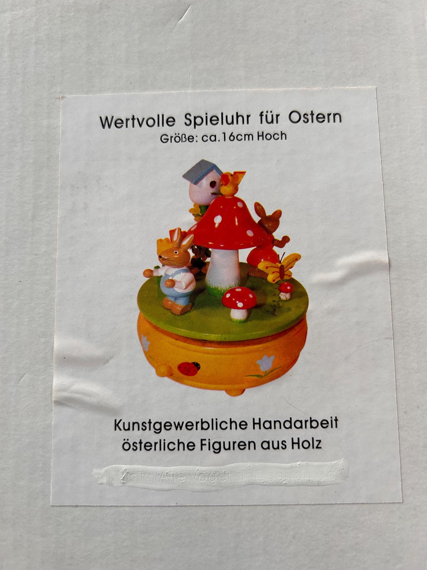 Bezaubernde Hasen-Spieluhr mit OVP