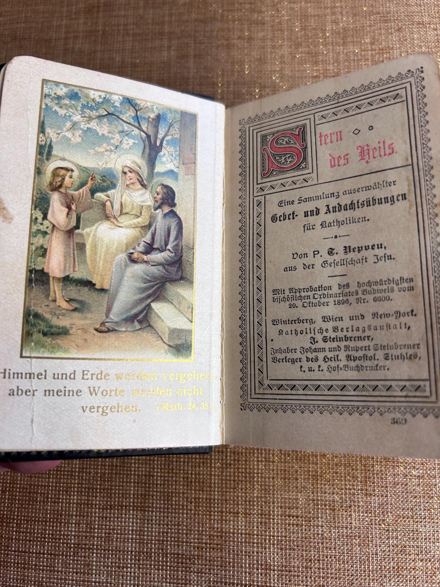 prayer book from 1896