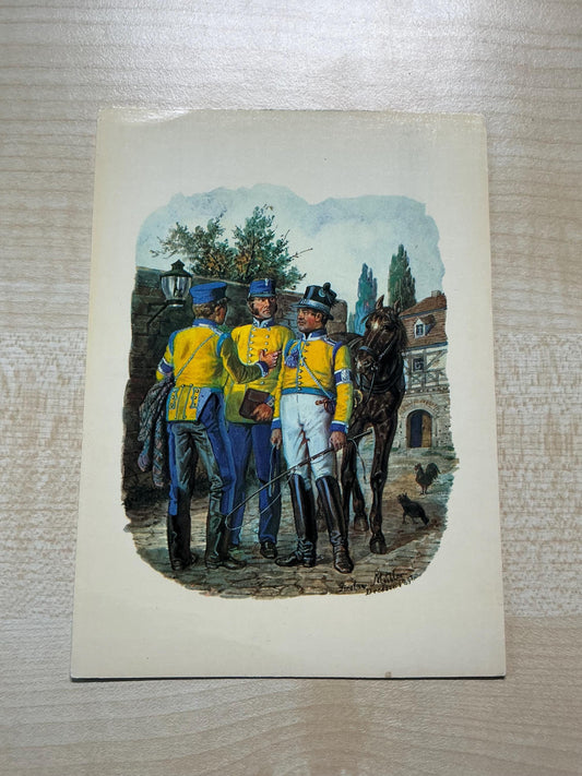 Postkarte gelbes Regiment