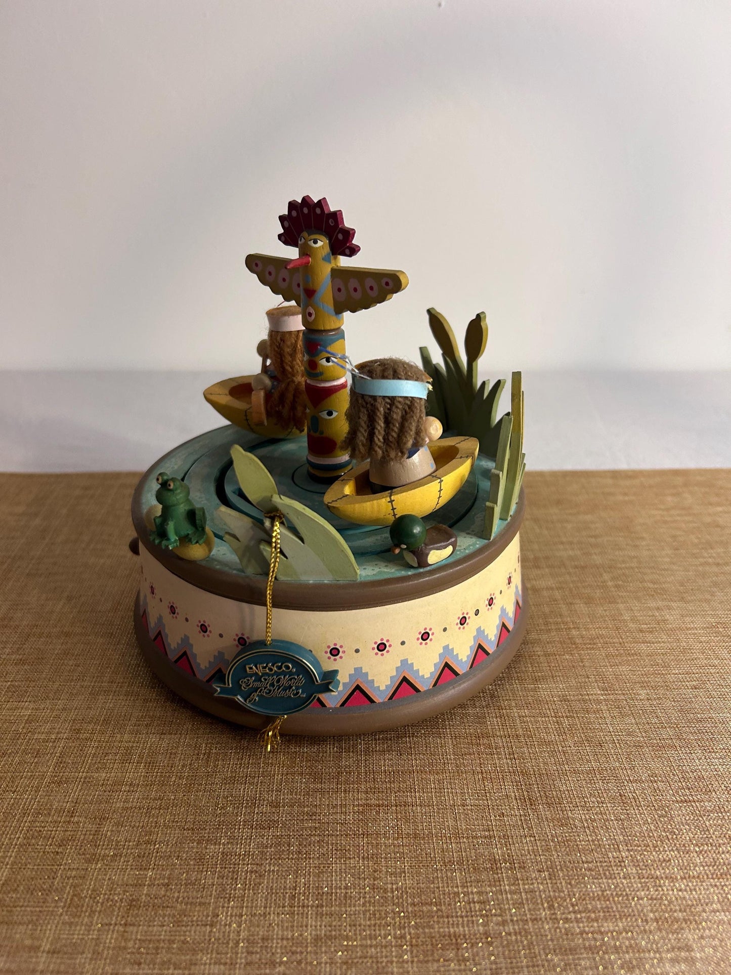 Vintage music box in Indian-inspired design