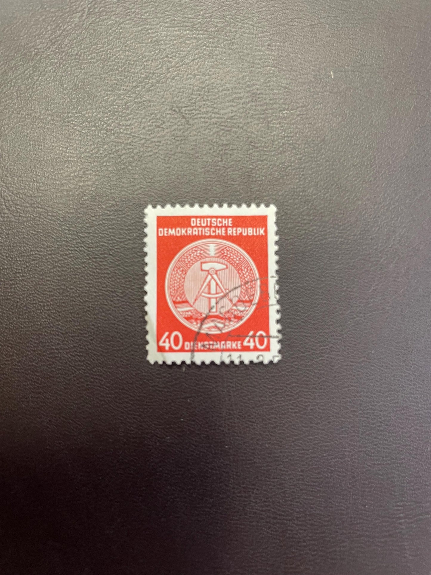 Verschiedene Dienstmarken DDR 1954