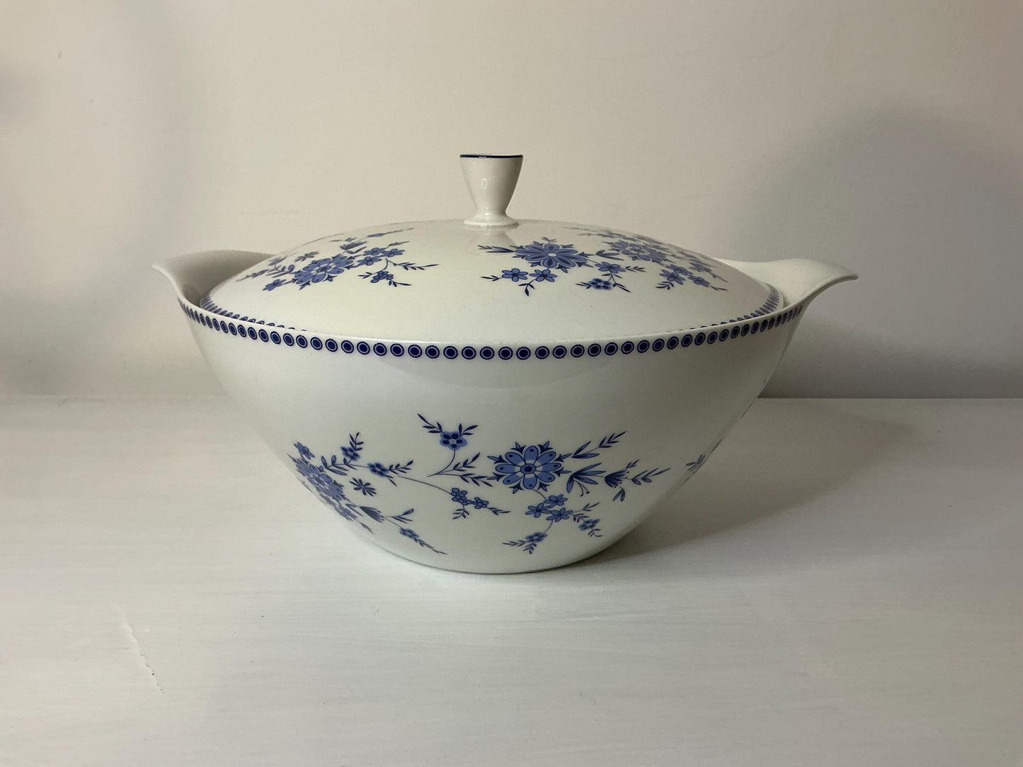 Elegant porcelain soup tureen