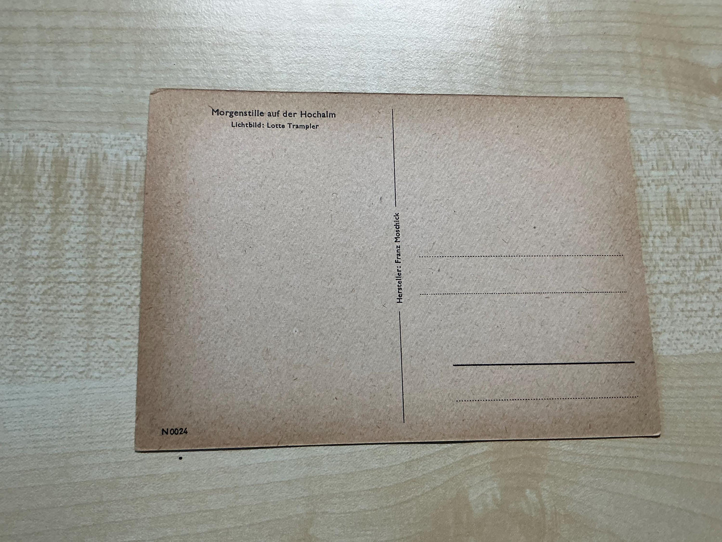 Postkarte Morgenstille auf der Hochalm