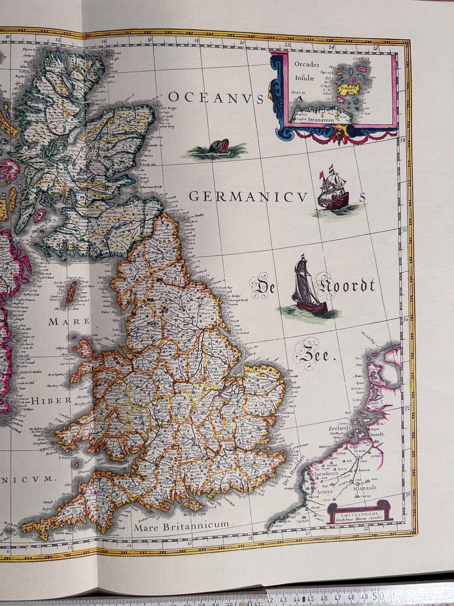 Vintage Map of the United Kingdom