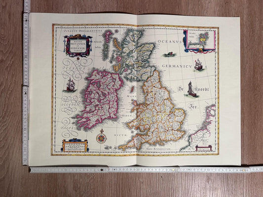 Vintage Map of the United Kingdom