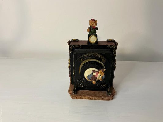 Cute vintage music box bears