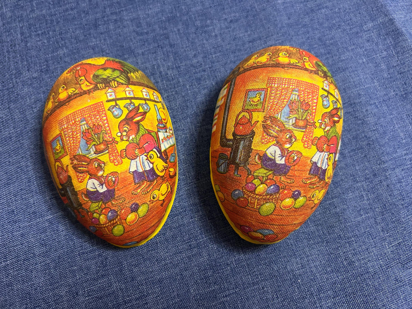 2 beautiful vintage Easter eggs