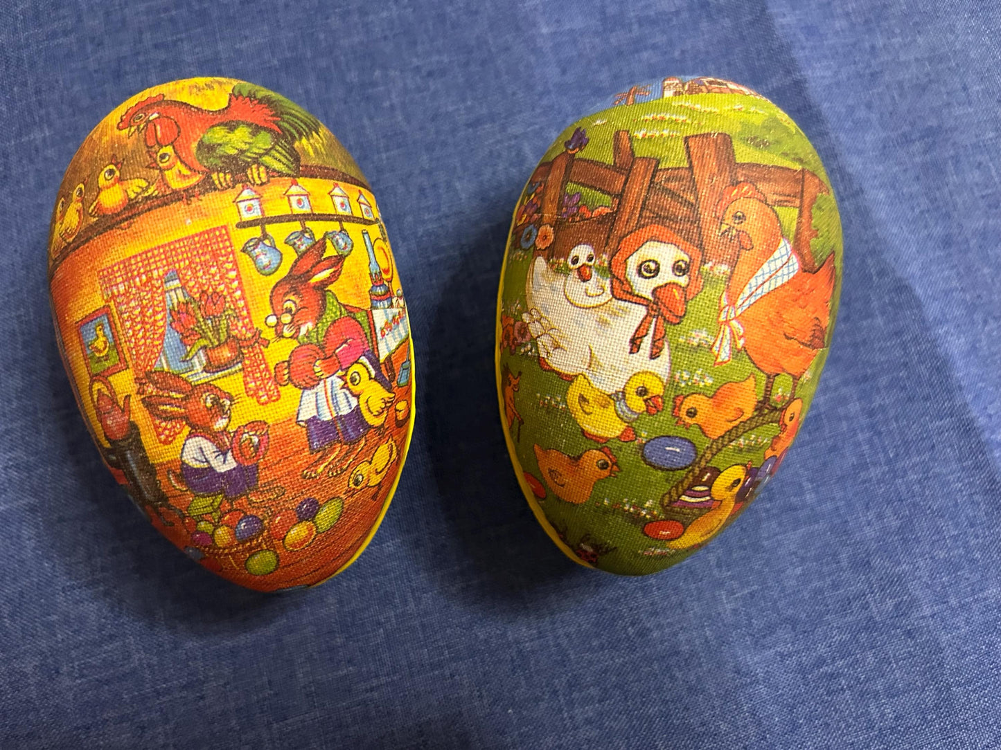 2 beautiful vintage Easter eggs