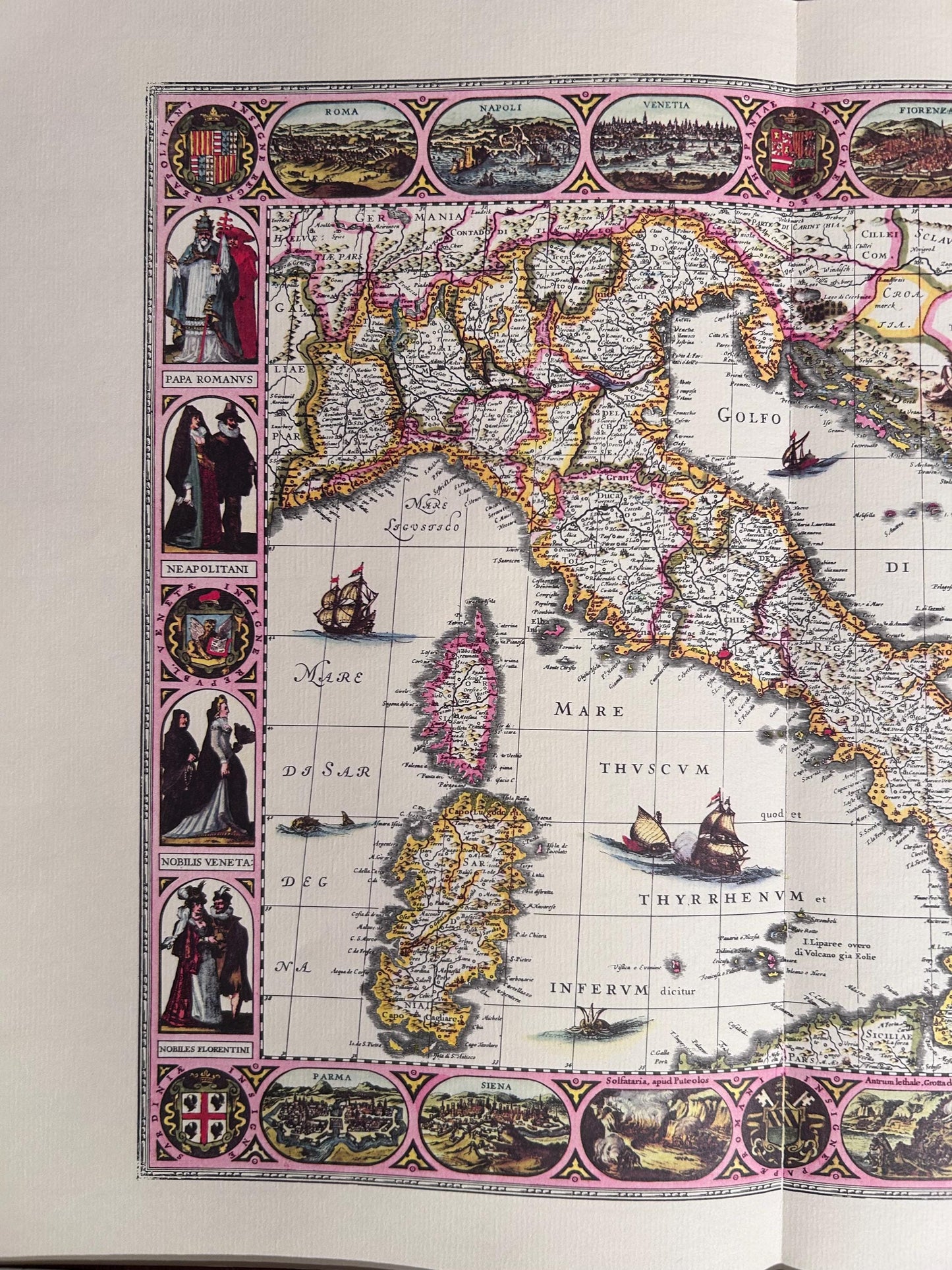 Vintage Map of Italy