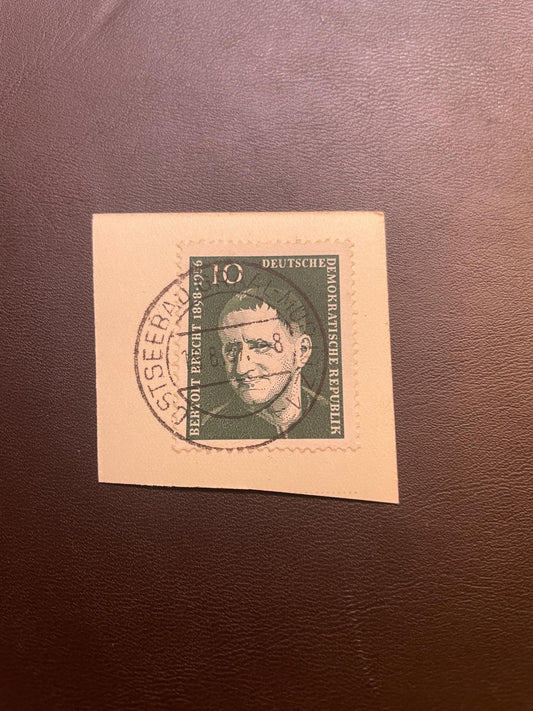 1957 DDR Bertold Brecht 10 Pf