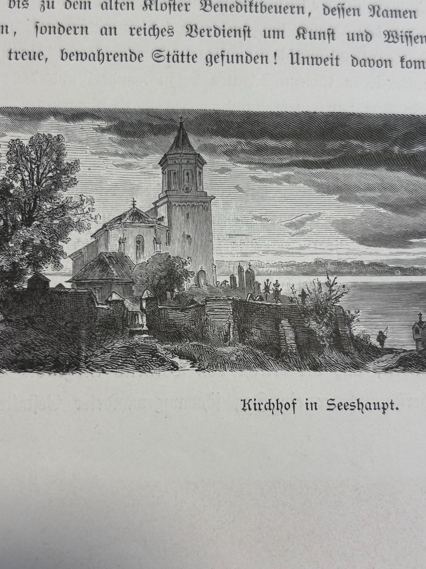 Churchyard in Seeshaupt around 1900