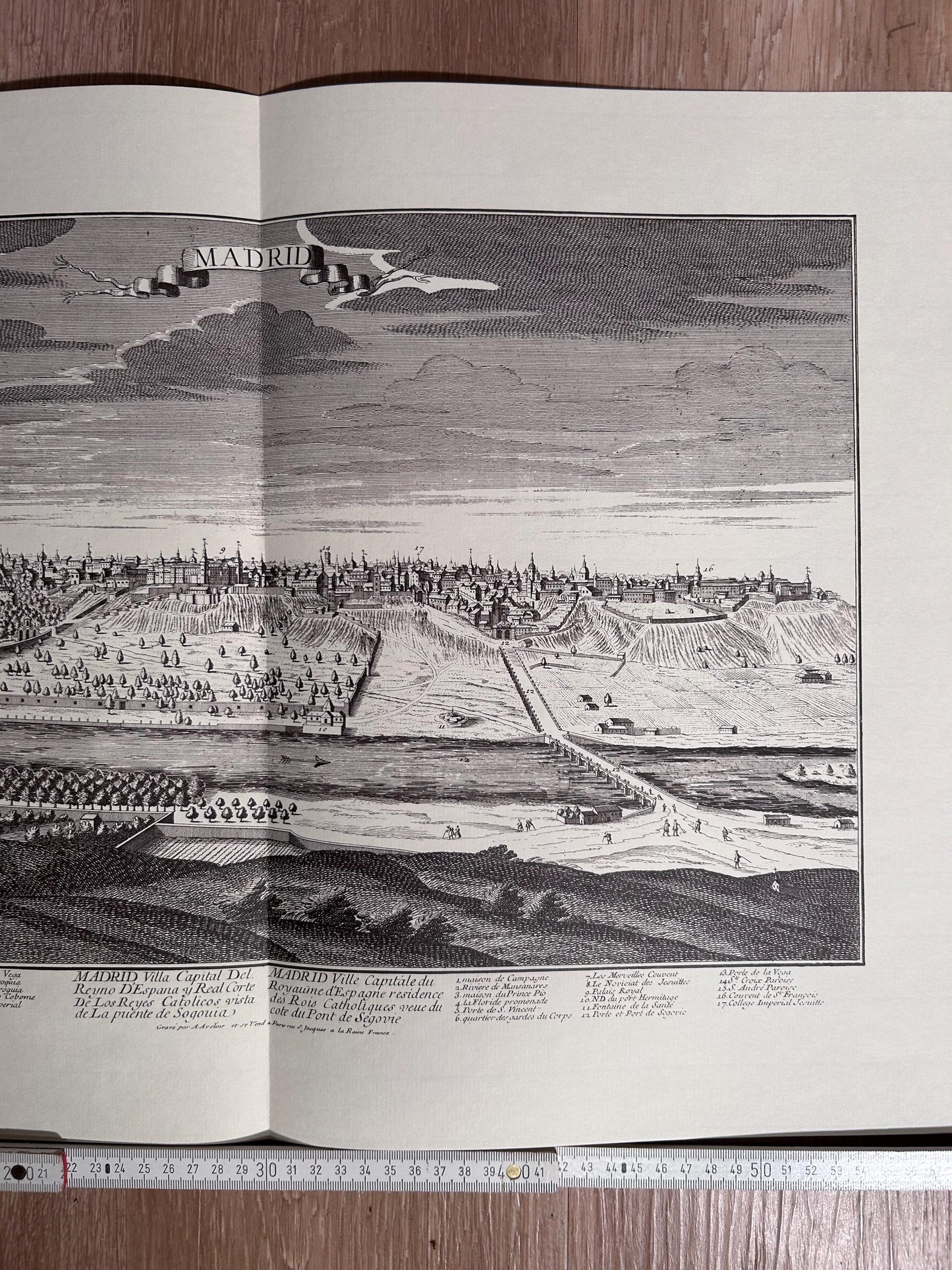 Vintage map of Madrid