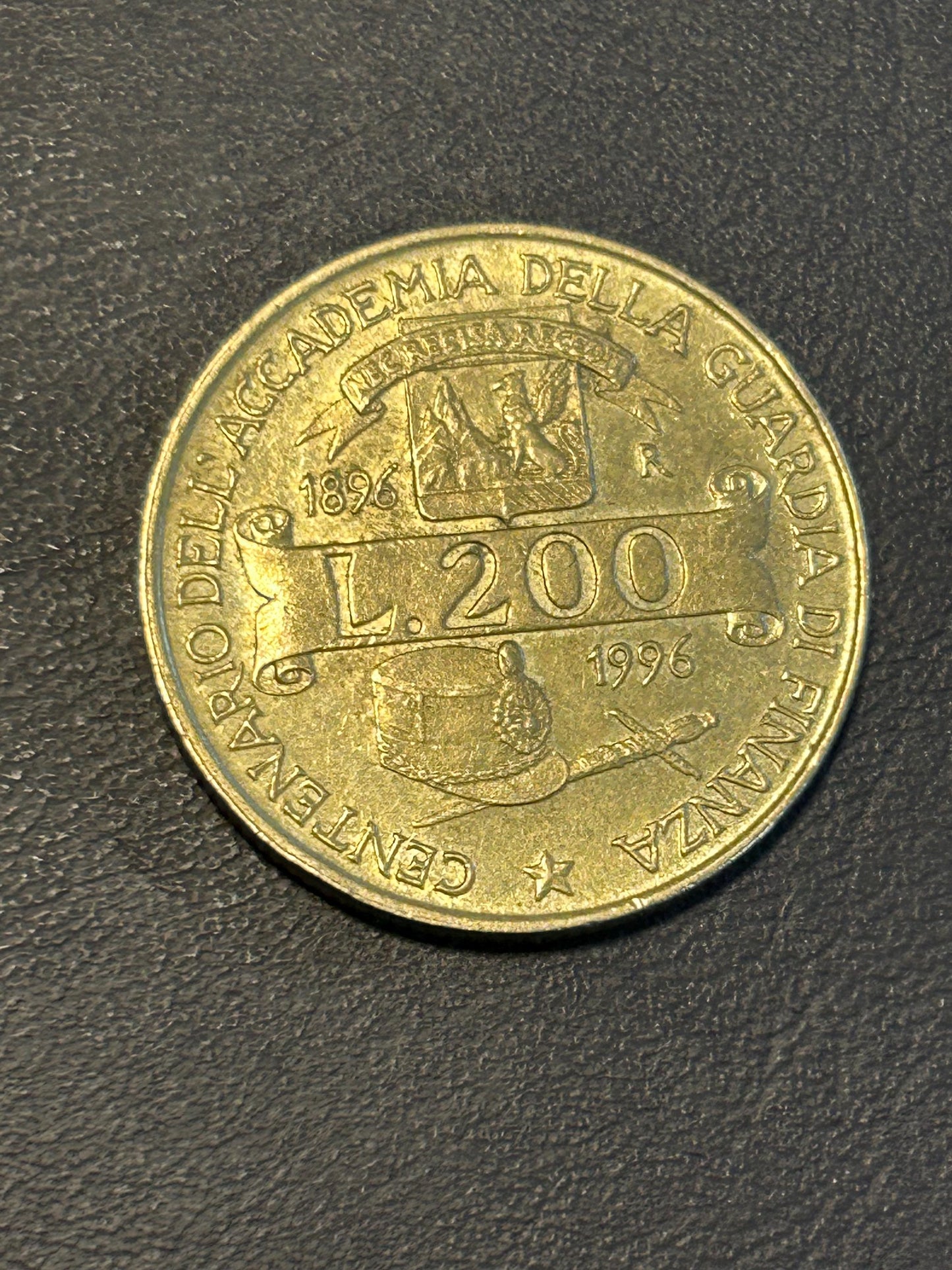 1996 Italien 200 Lire Akademie der Guardia di Finanza