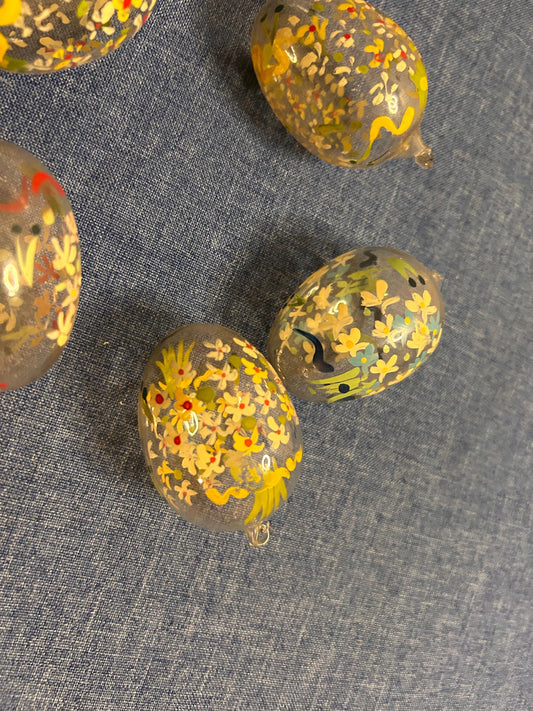 5 beautiful painted Easter eggs