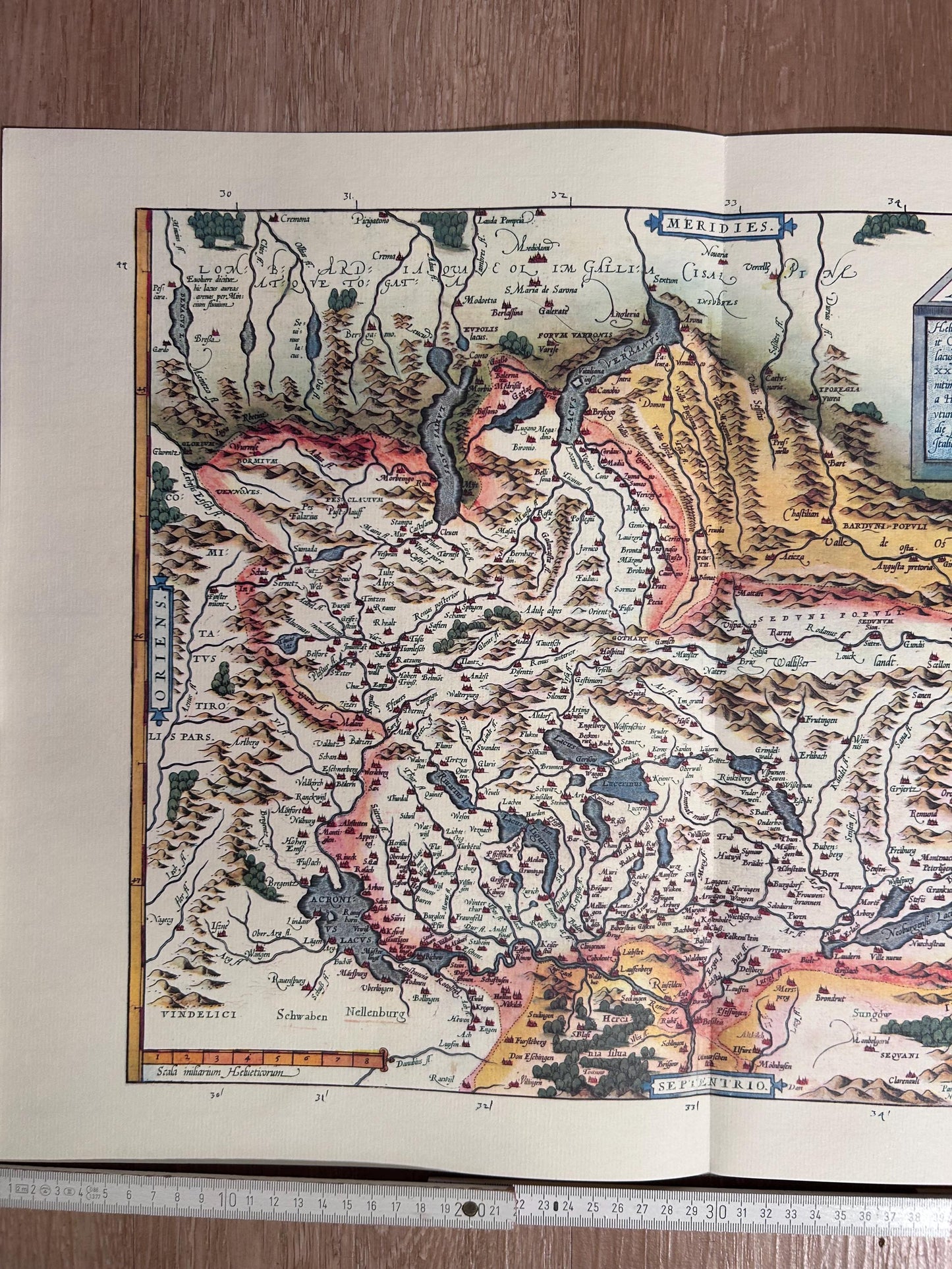 Vintage Map of Switzerland