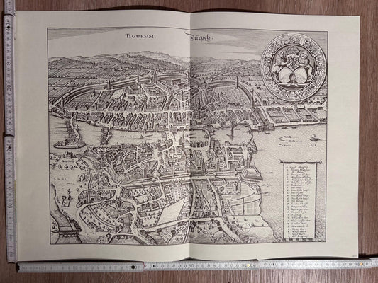 Vintage Map of Zurich