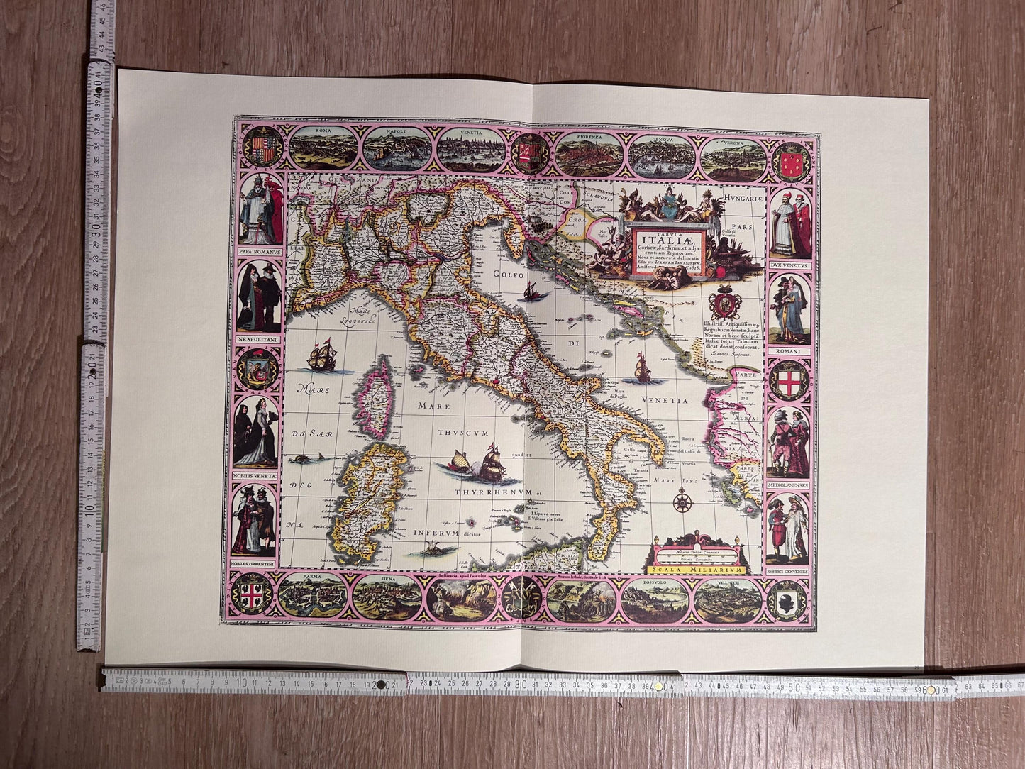 Vintage Map of Italy