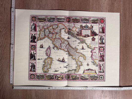 Vintage Map of Italy