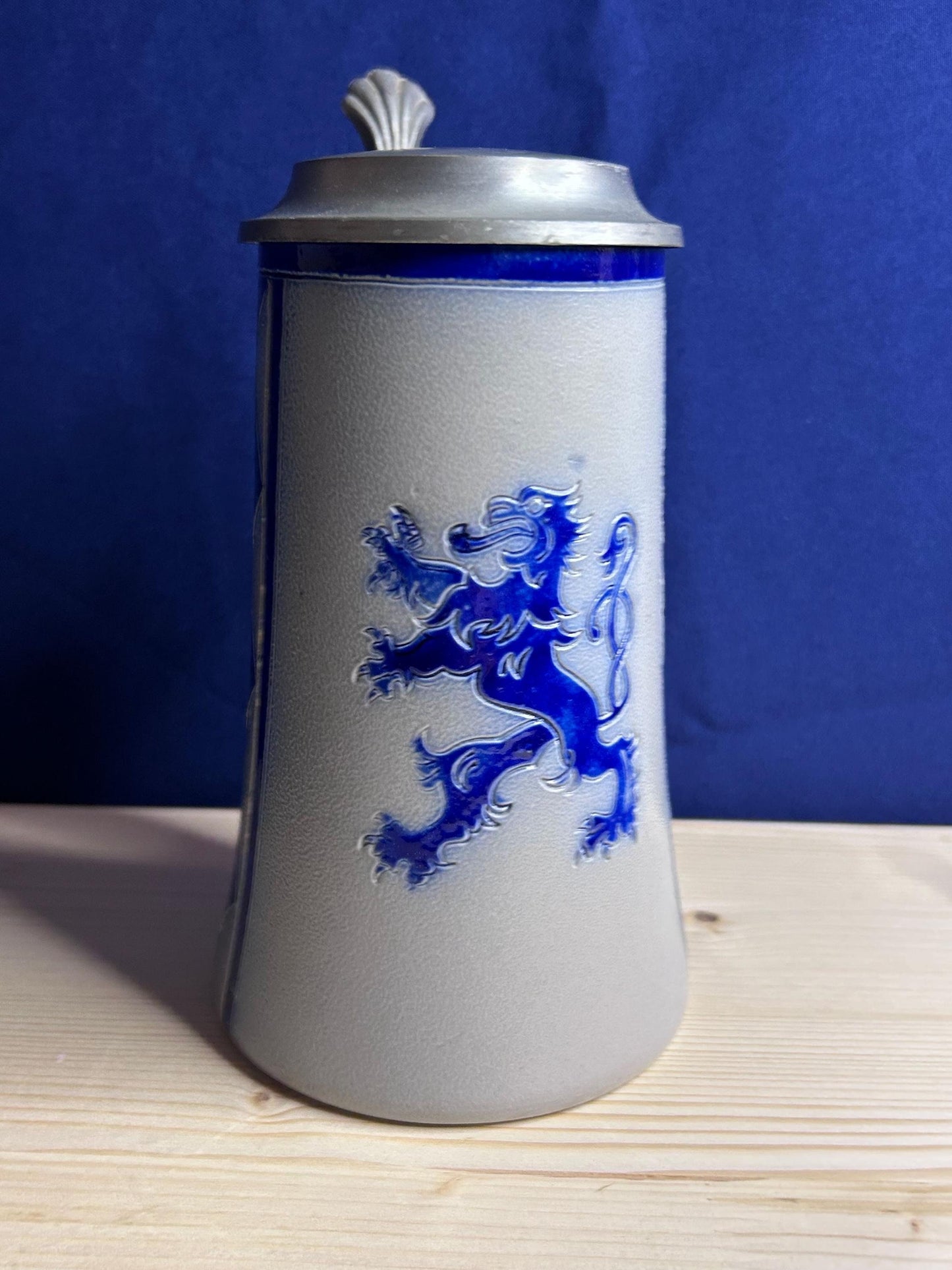 Beautiful beer mug with lions