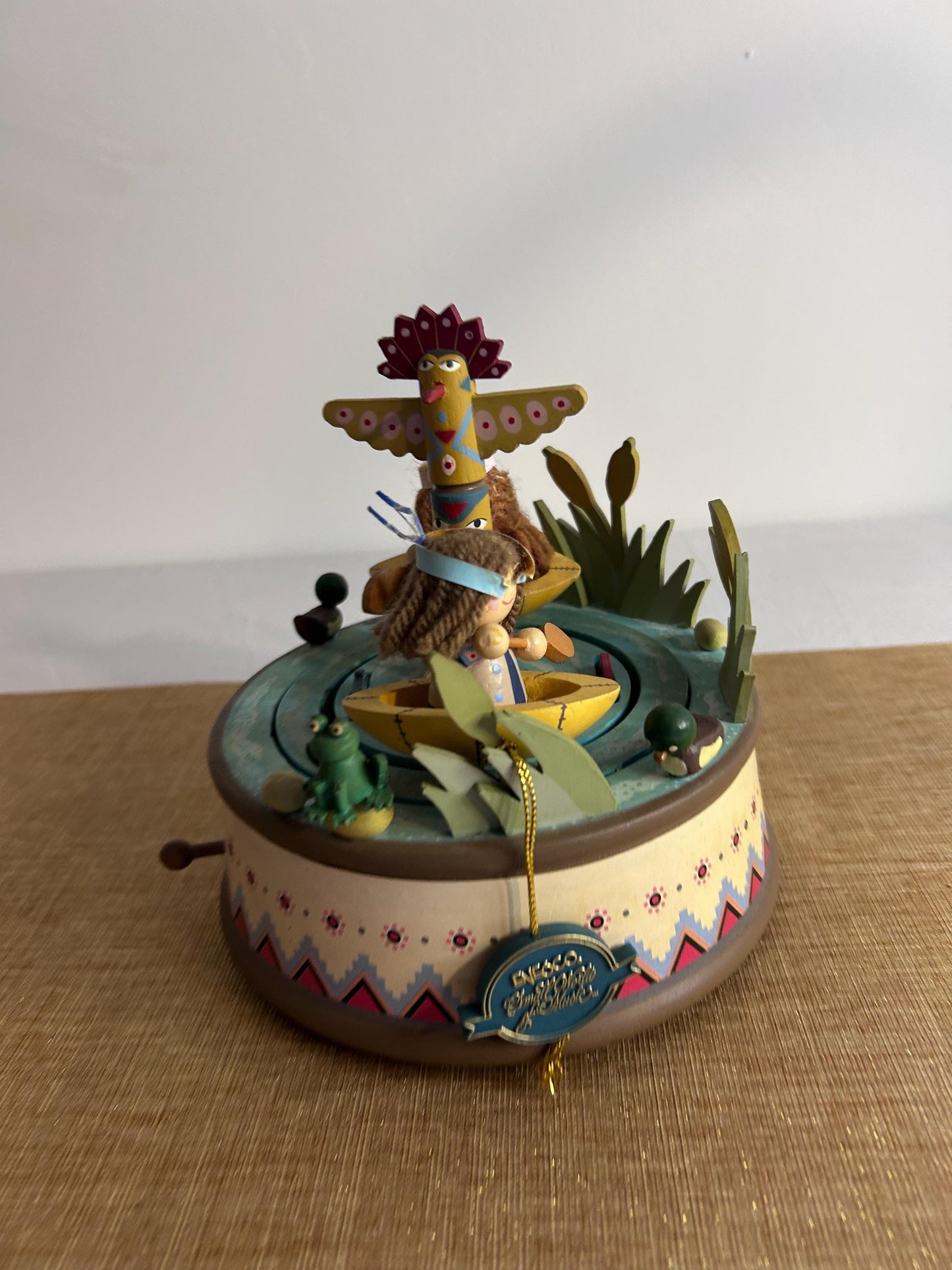 Vintage music box in Indian-inspired design