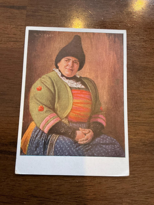 Postkarte Tirolerin aus dem Ötztal