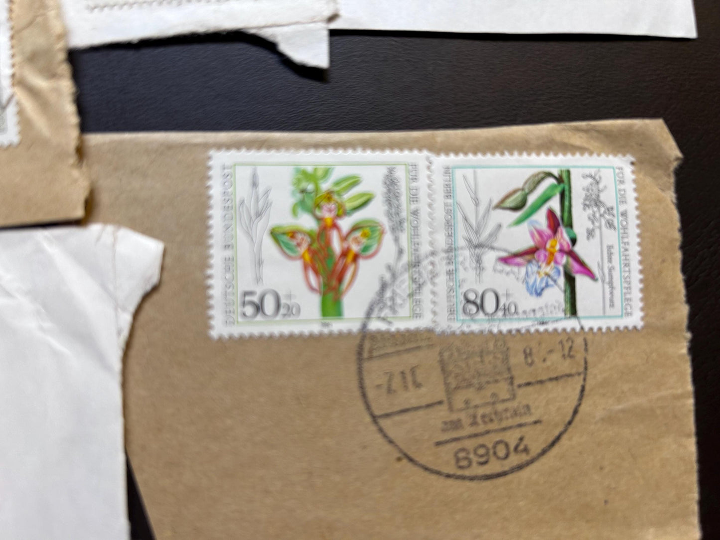 stamps flower motifs