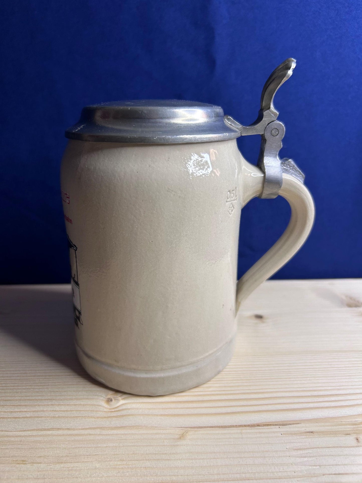 Bavarian Beer Mug 100 Years of Augsburg Tram