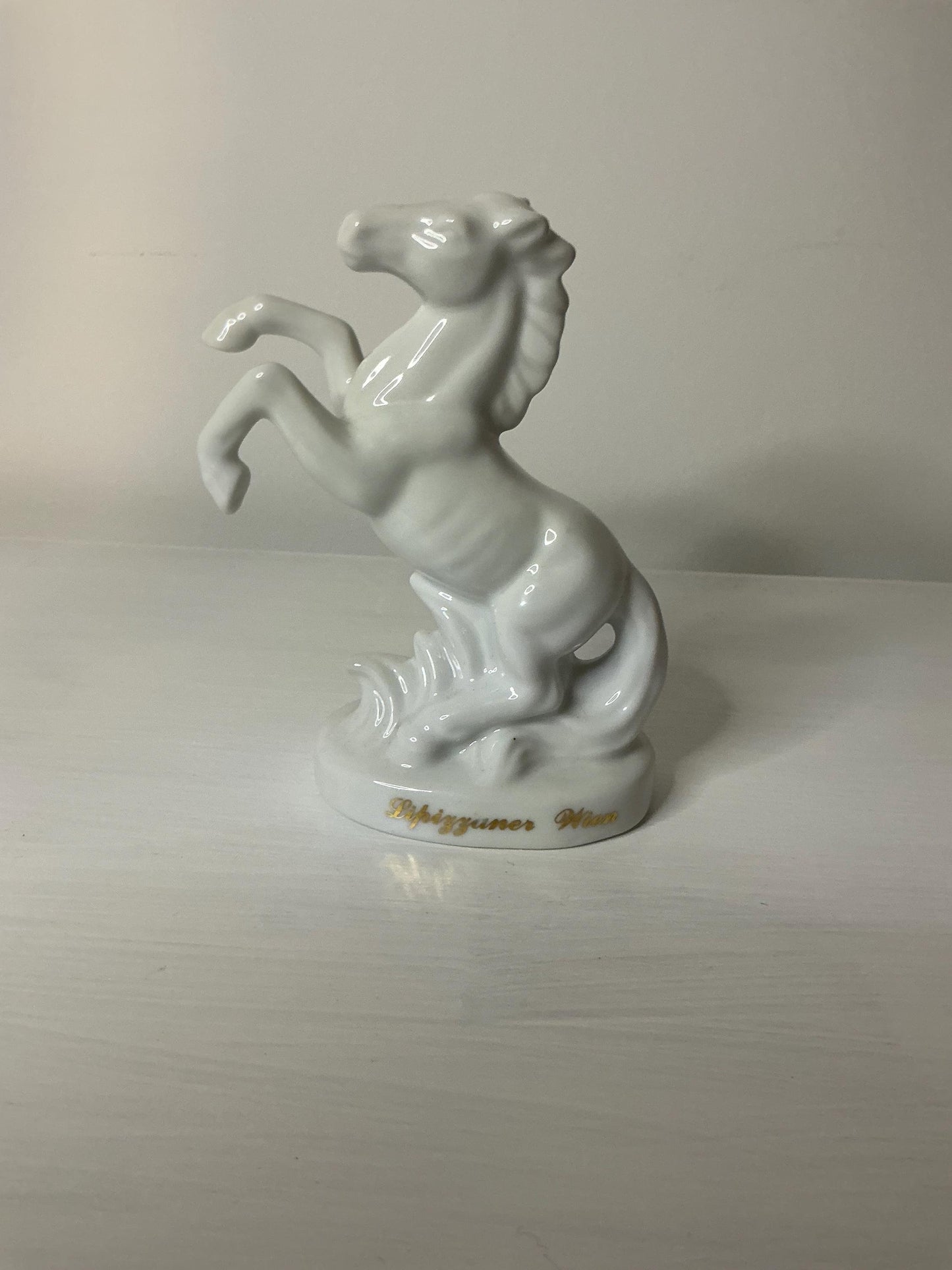 Rearing Horse Made of Porcelain