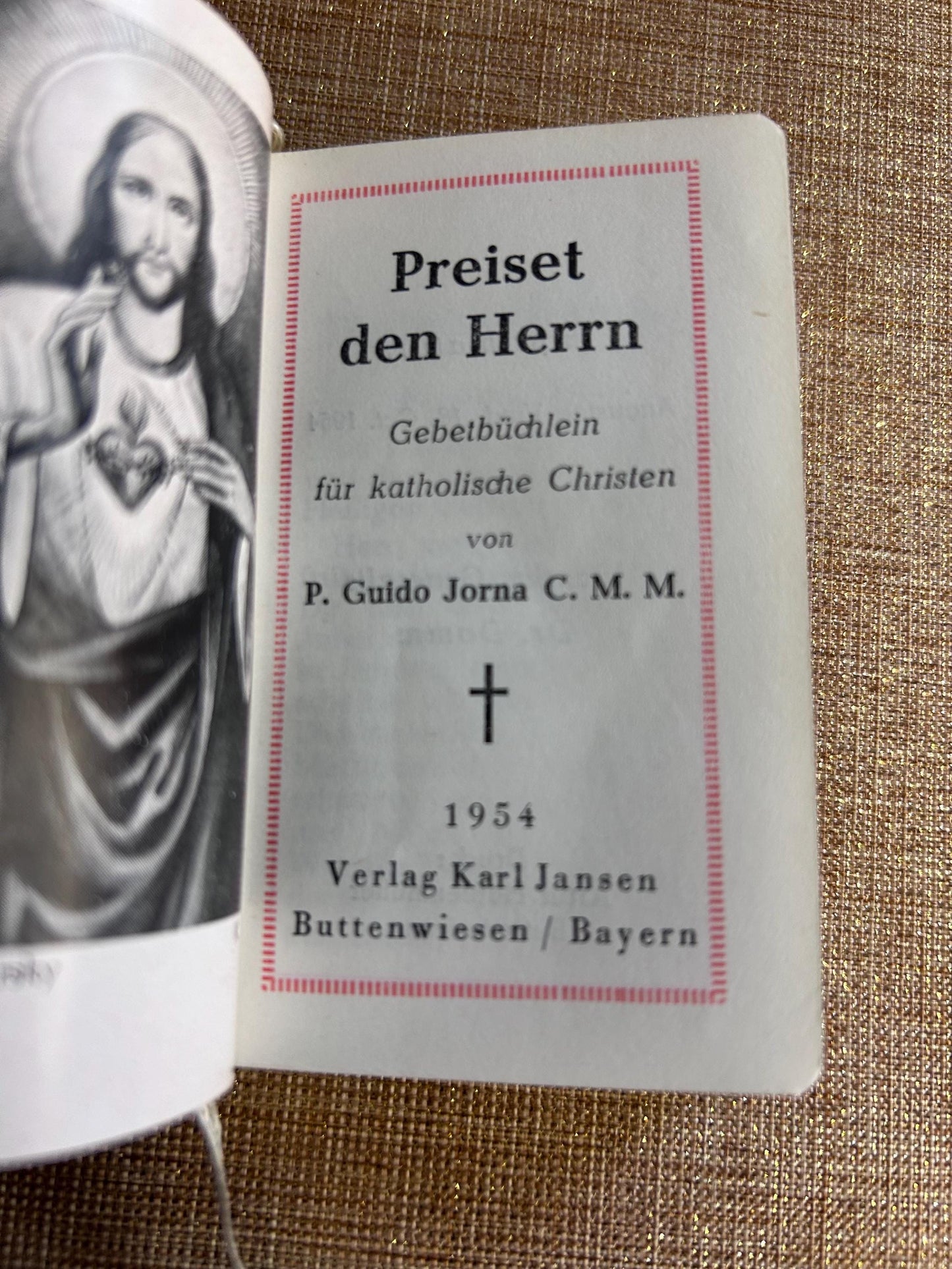 prayer book from 1954