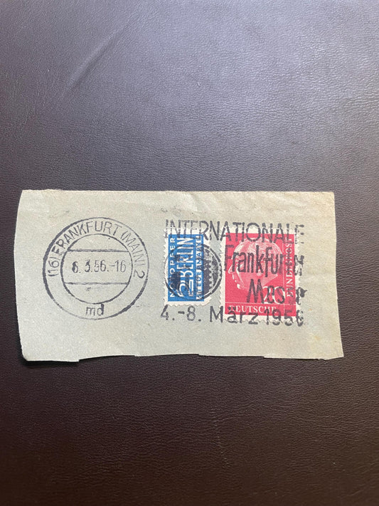 1956 BRD Theodor Heuss + emergency victim stamp