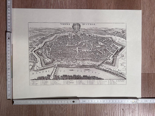 Vintage Map of Vienna