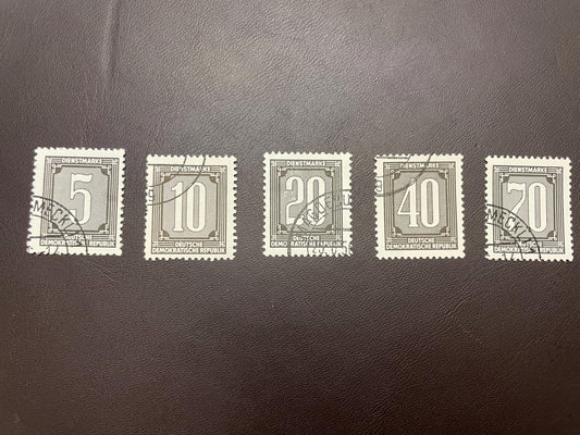 DDR official stamp set complete 1956