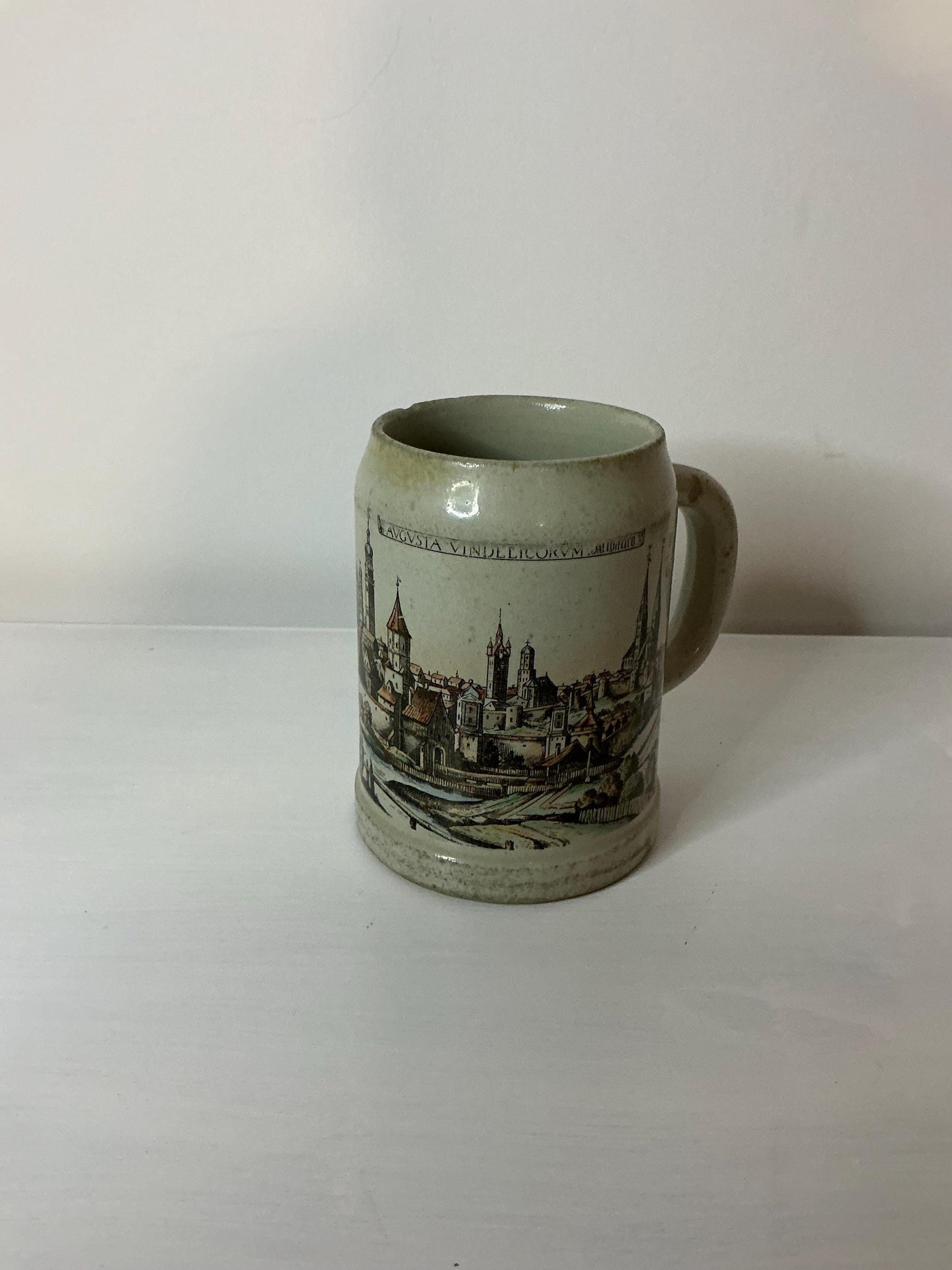 Beer mug stoneware 0.5 liters Augusta Vindelicorvm