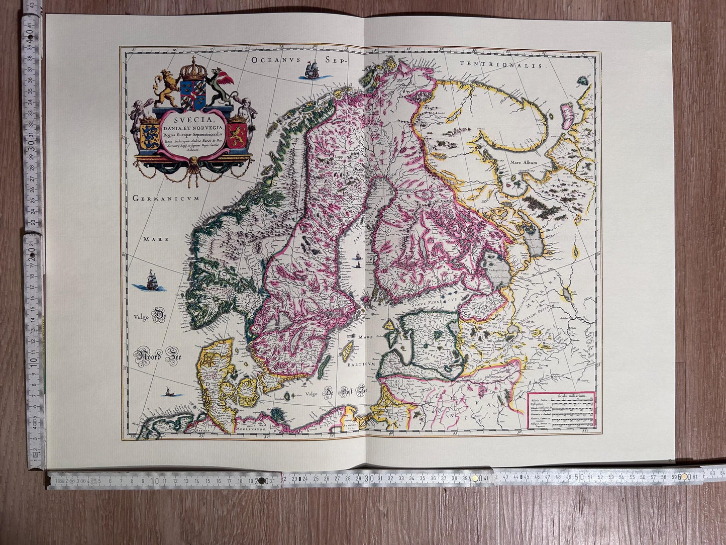 Vintage map of Sweden