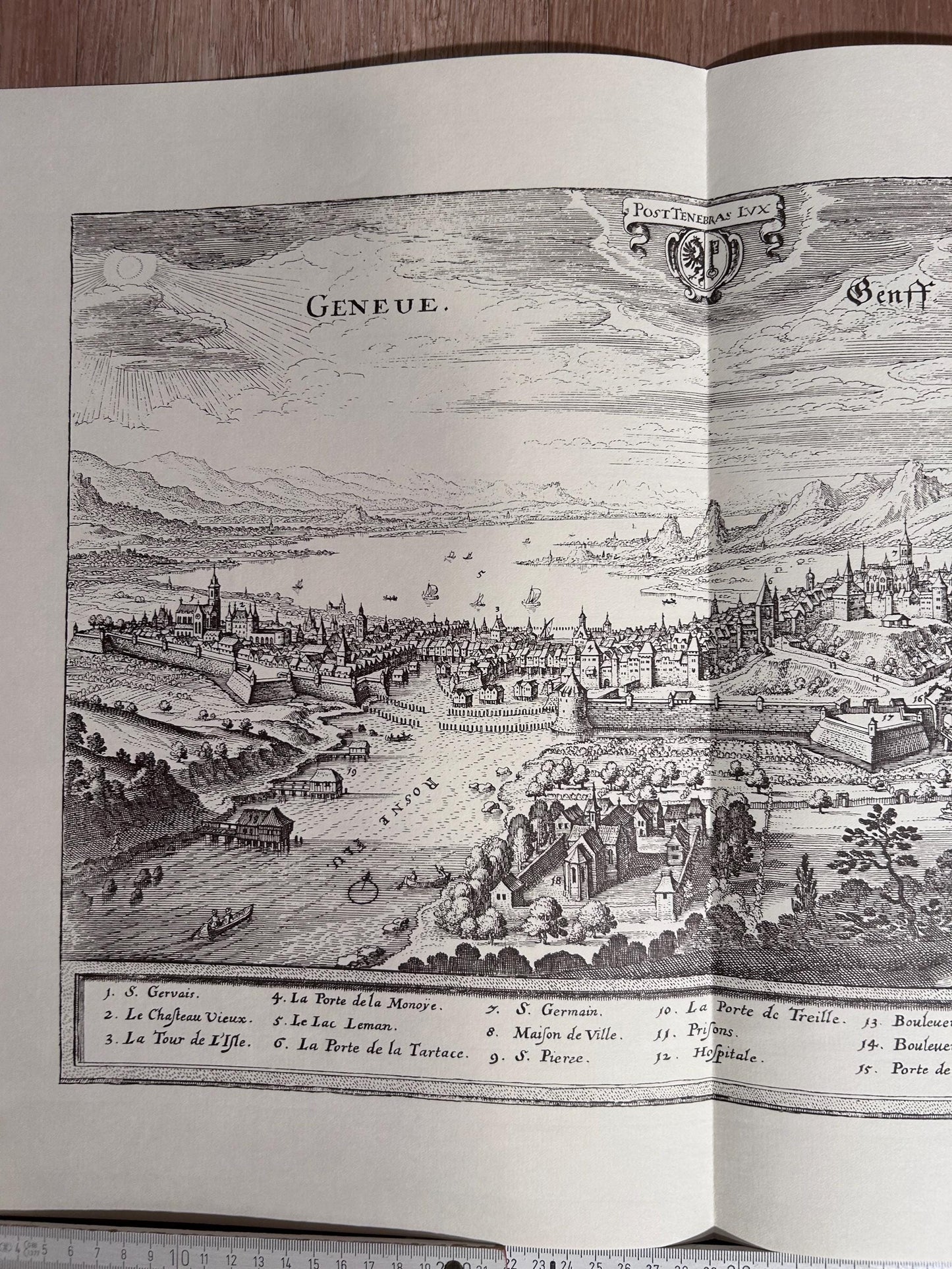 Vintage Map of Geneva