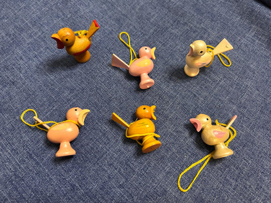 set of seven vintage birds