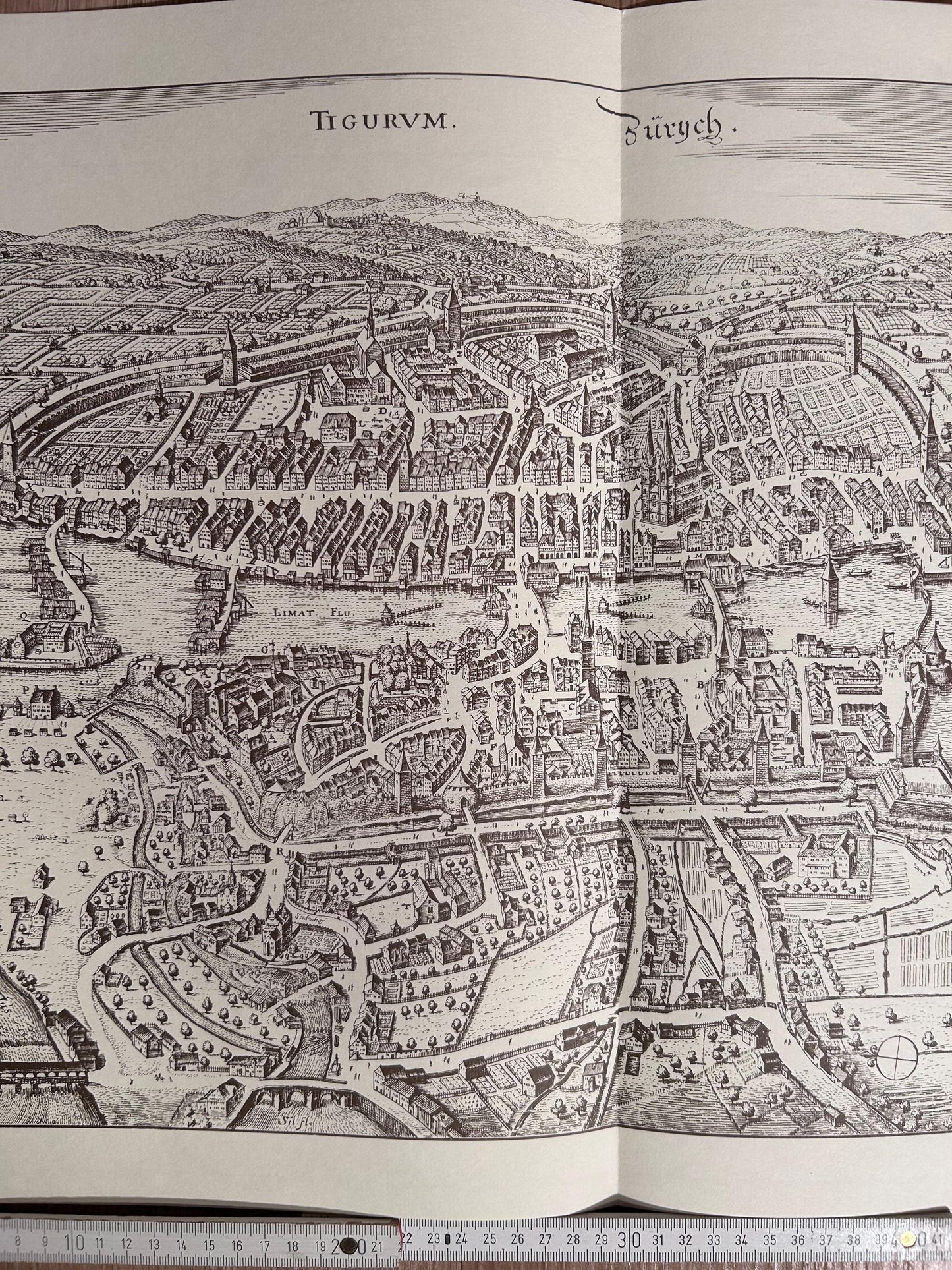 Vintage Map of Zurich