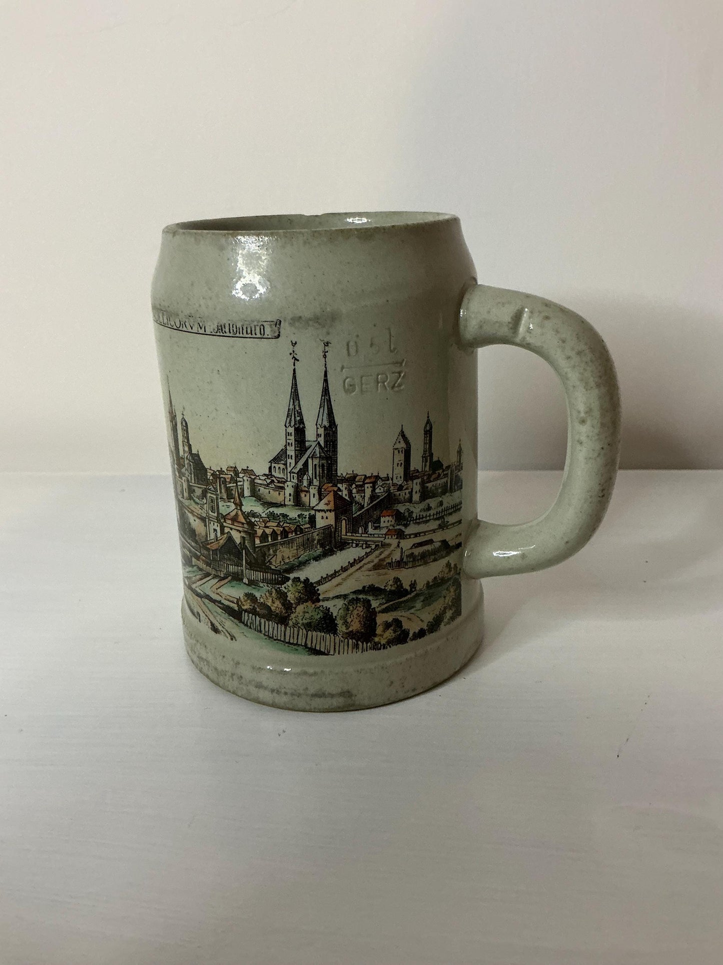 Beer mug stoneware 0.5 liters Augusta Vindelicorvm