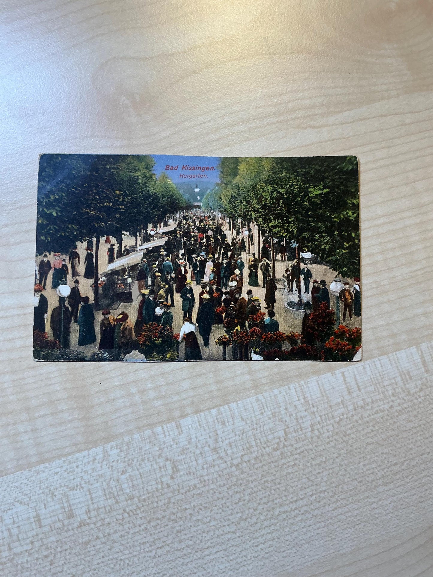 Postcard Bad Kissingen Kurgarten